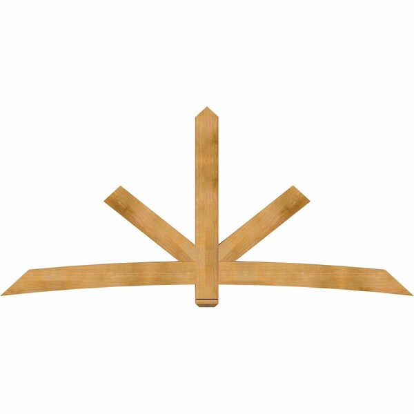Ekena Millwork Alberta Rough Sawn Timber Gable Bracket, Western Red Cedar, 108"W x 49"H x 4"D x 6"F, 11/12 Pitch GBW108X49X0406ALB00RWR - main